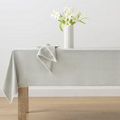 Alternative view of Lenox Fine Lenox Fine French Perle Solid Dove Grey 60x120 Tablecloth
