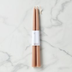 Lenox Fine Lenox Fine Dipped Greige 12 Taper Candle, Set of 2
