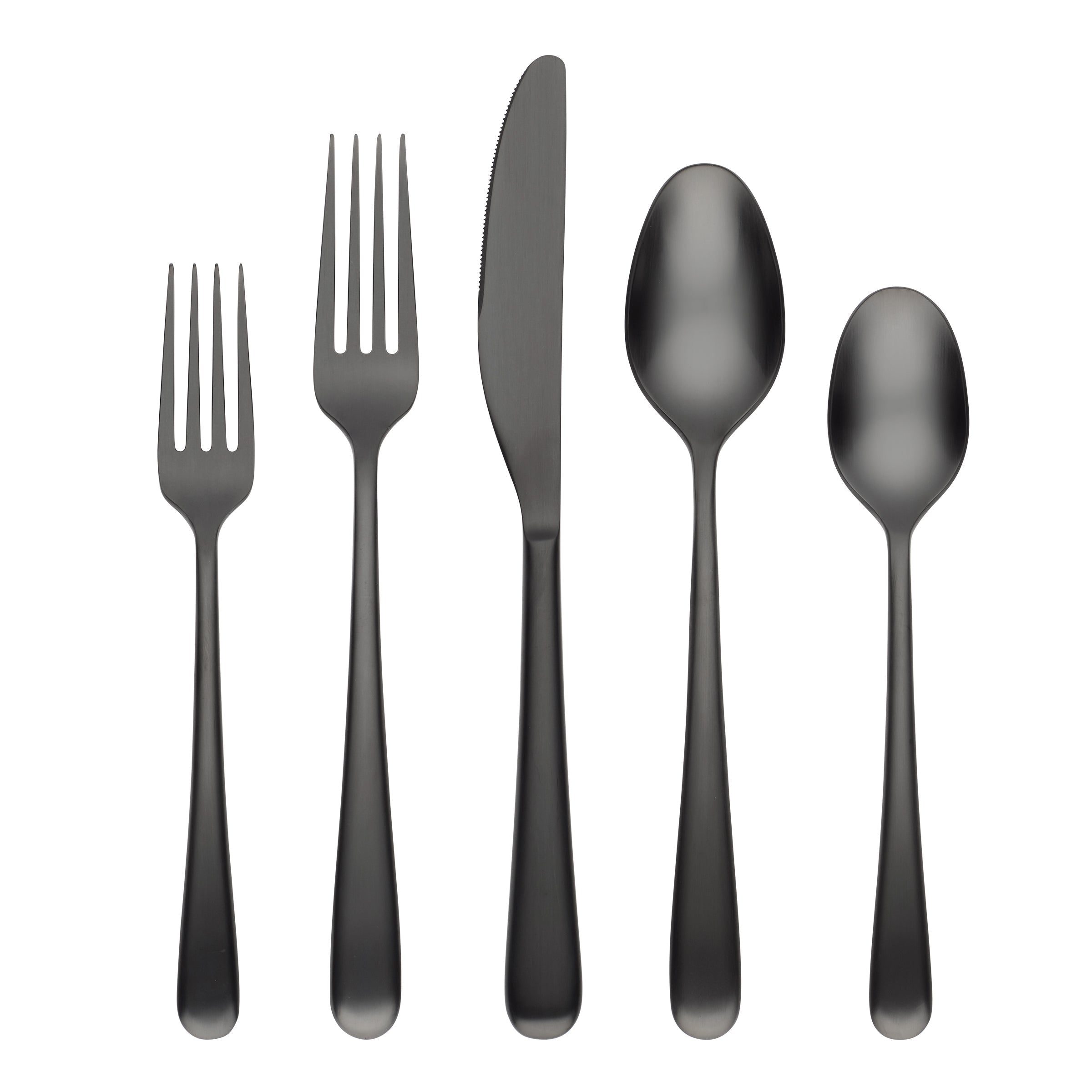 Lenox Fine Lenox Fine Rafael Black Satin 20-Piece Flatware Set