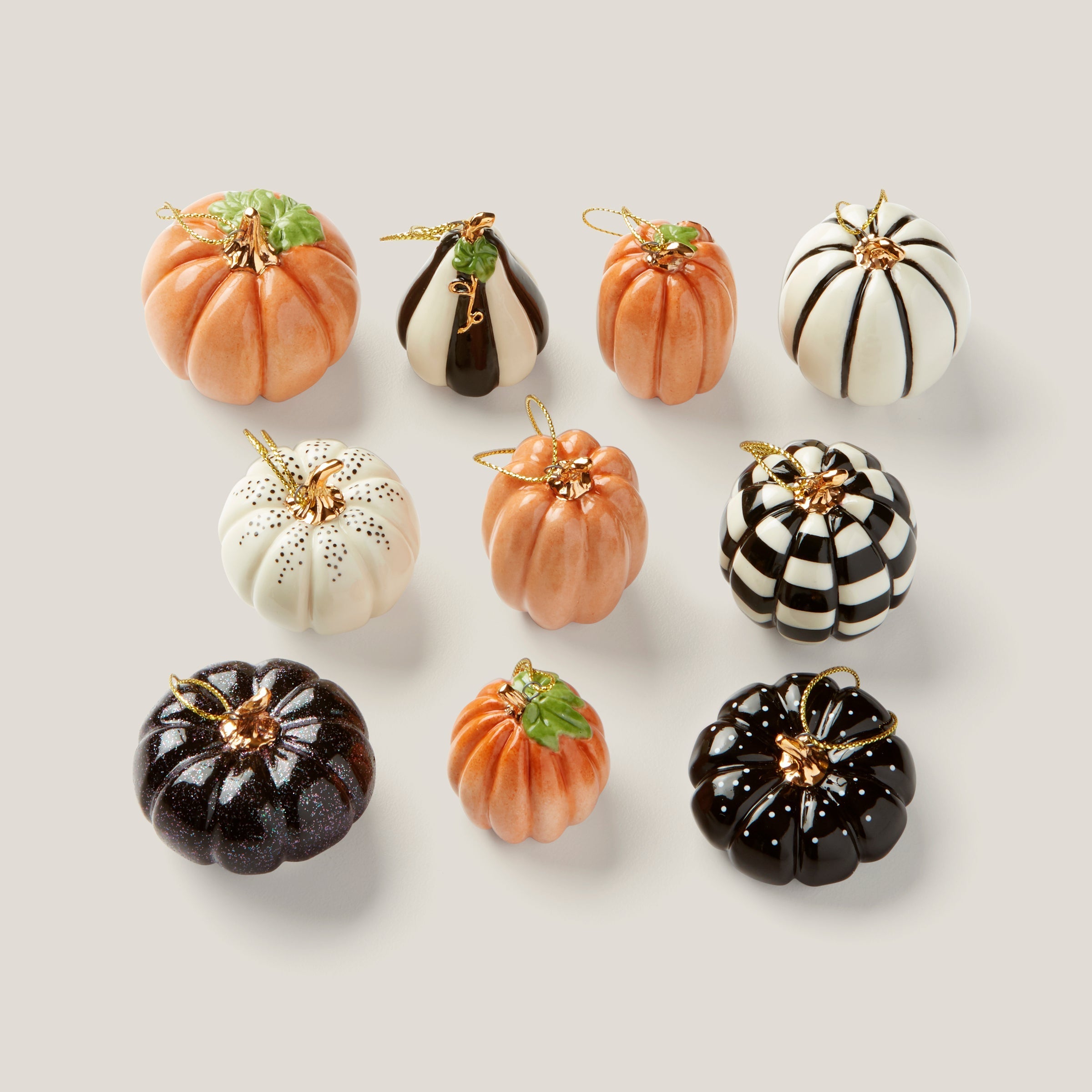Lenox Fine Lenox Fine Pumpkin 10-Piece Mini Ornament Set