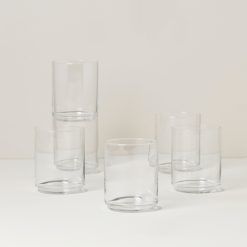 Lenox Fine Lenox Fine Tuscany Classics Stackable Clear Tall Glasses, Set of 6