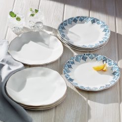 Alternative view of Lenox Fine Lenox Fine Blue Bay White Dinner Plates, Set of 4