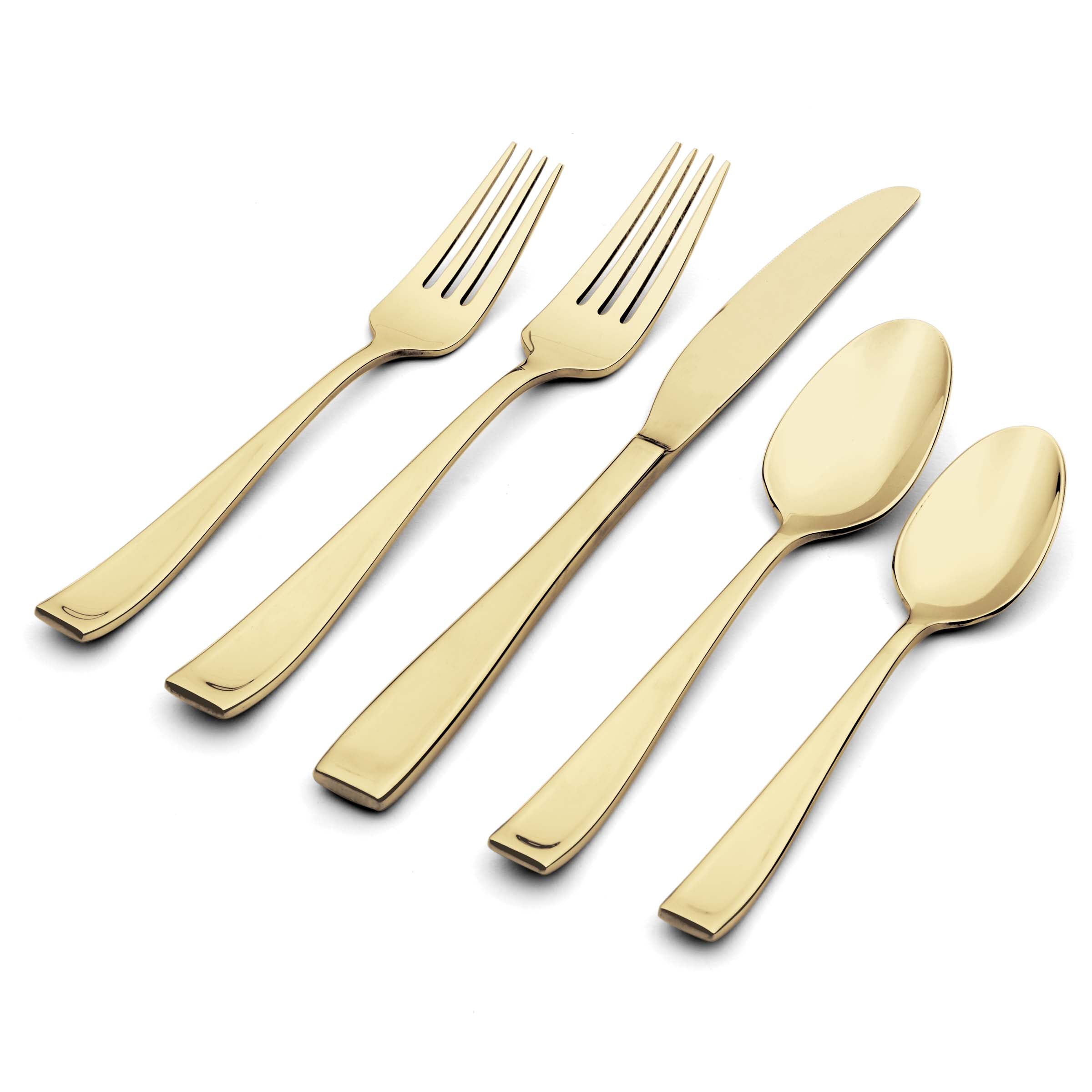 Lenox Fine Lenox Fine Moda Champagne Satin 20- Piece Flatware Set - Image 4
