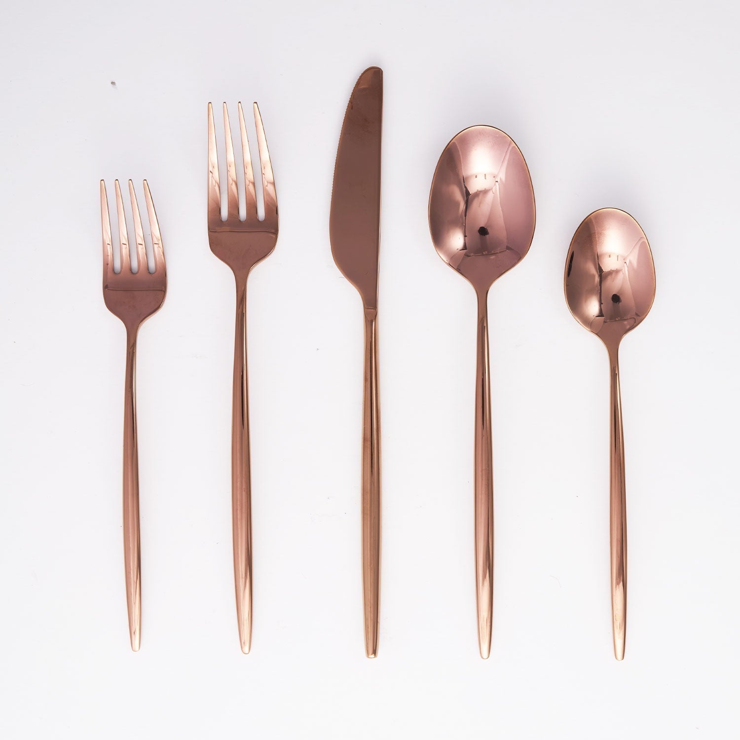 Lenox Fine Lenox Fine Gaze Copper Mirror 20-Piece Flatware Set - Image 3