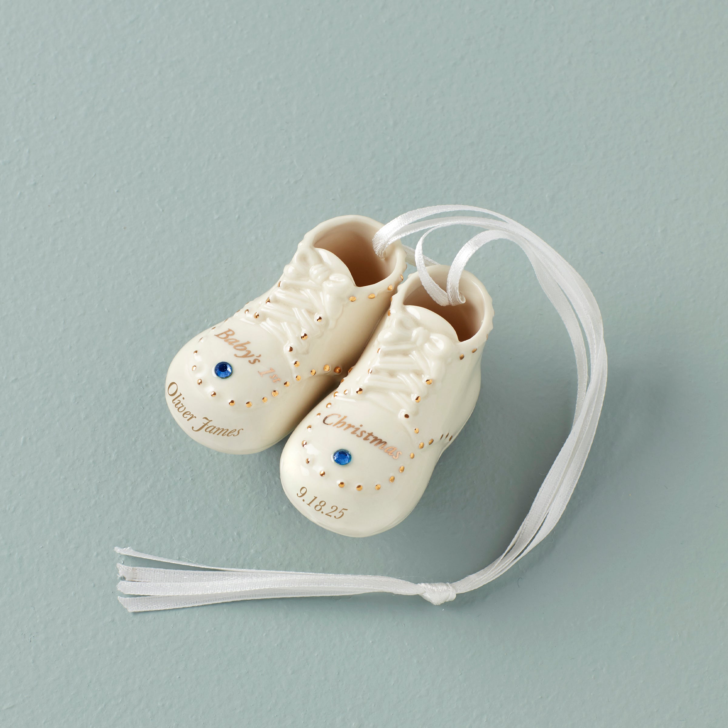 Lenox Fine Lenox Fine Personalized Baby's First Steps Ornament