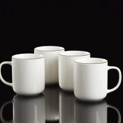 Alternative view of Lenox Fine Lenox Fine 24 Seven Black Rim Mugs, Set of 4