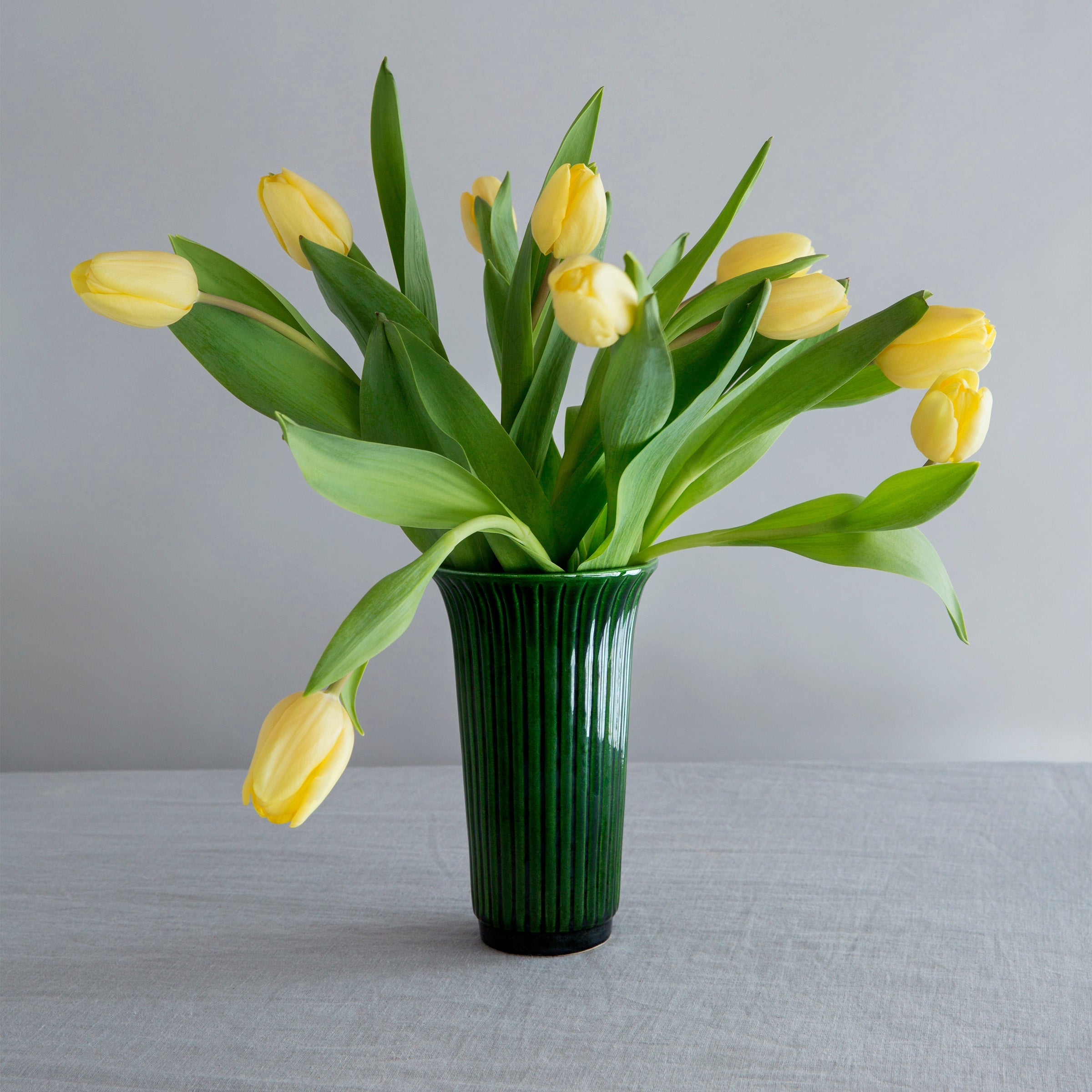 Lenox Fine Lenox Fine Daisy Emerald Green Glazed Vase - Image 2