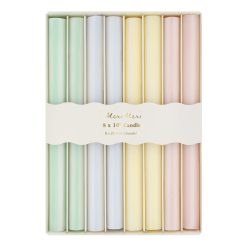Alternative view of Lenox Fine Lenox Fine Pastel Striped Table Candles, Set of 8