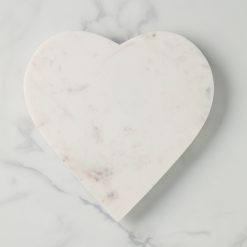 Lenox Fine Lenox Fine White Marble Heart Shaped Serving Board