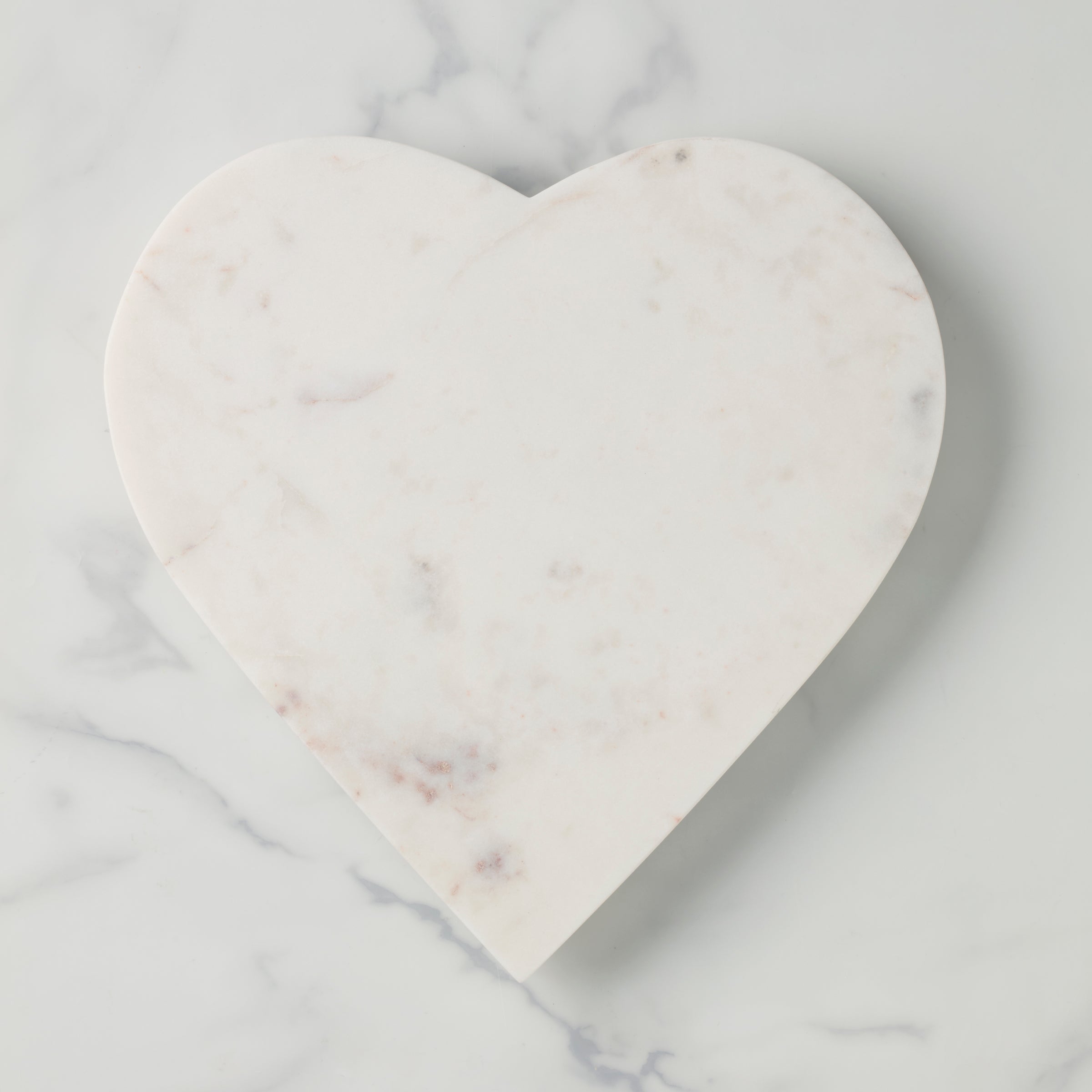 Lenox Fine Lenox Fine White Marble Heart Shaped Serving Board