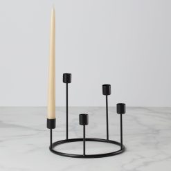Alternative view of Lenox Fine Lenox Fine Kent Small Black Candlestick Wreath
