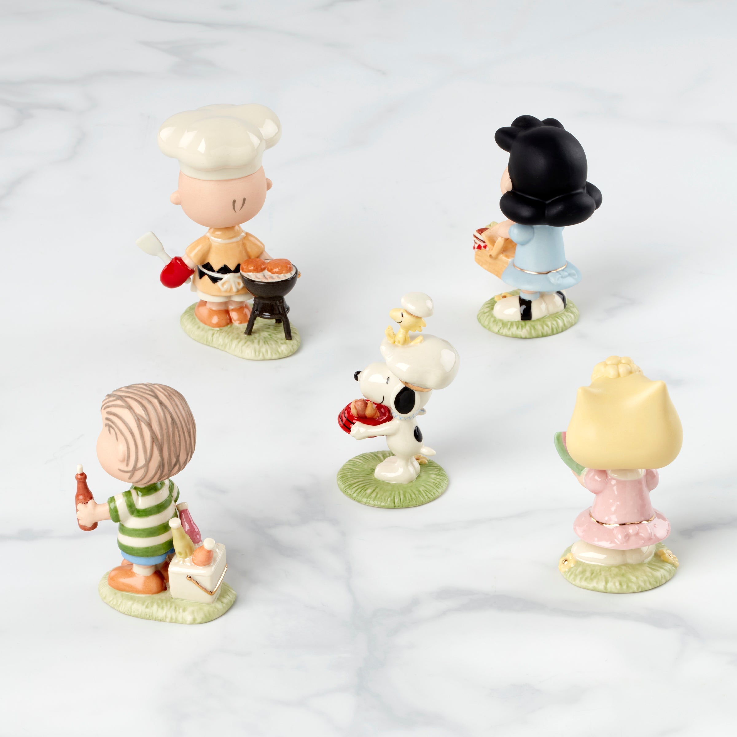 Lenox Fine Lenox Fine Peanuts Barbecue 5-Piece Figurine Set - Image 2
