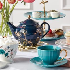 Alternative view of Lenox Fine Lenox Fine Sprig & Vine Navy Teacup & Saucer
