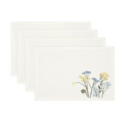 Lenox Fine Lenox Fine Wildflowers Border Placemats, Set of 4