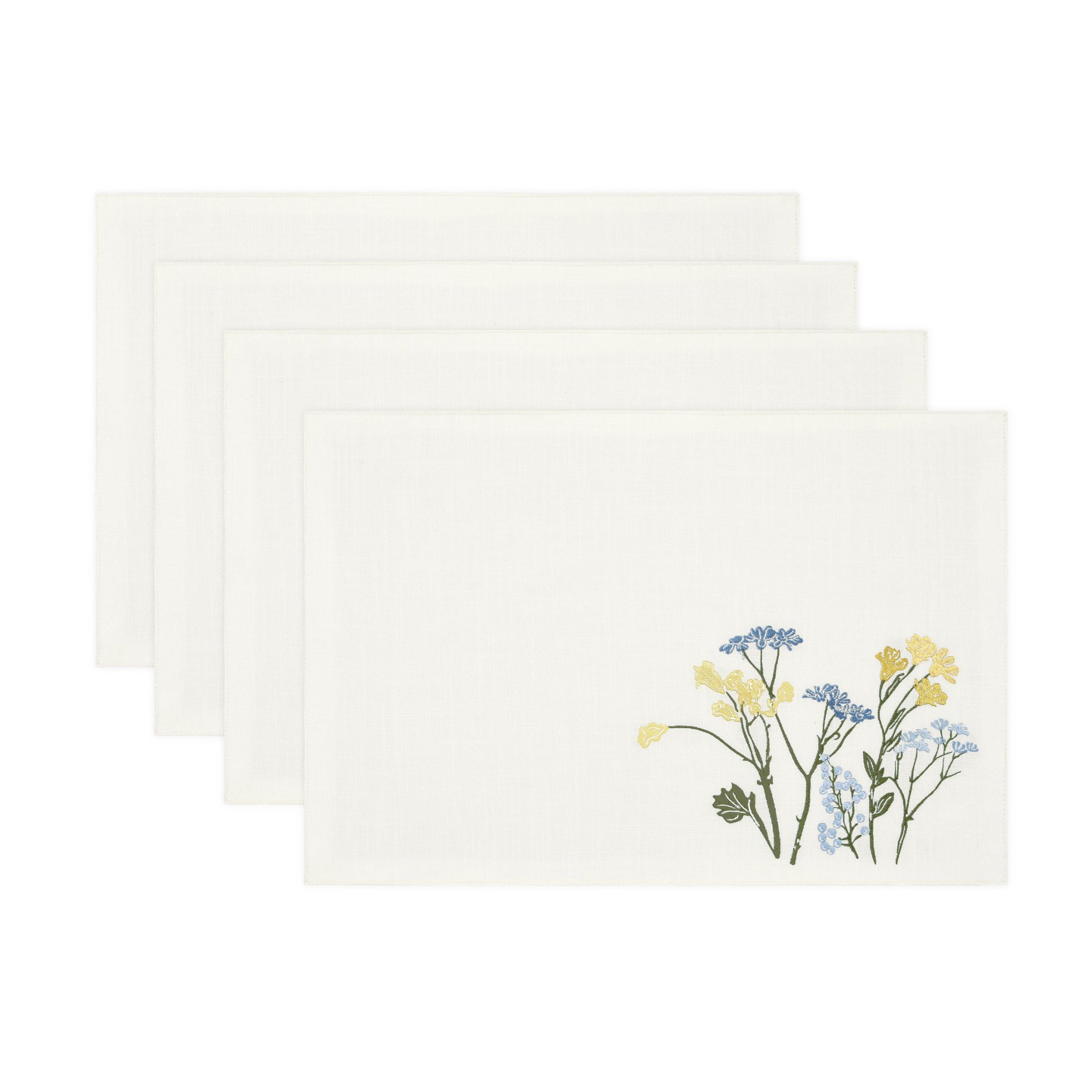 Lenox Fine Lenox Fine Wildflowers Border Placemats, Set of 4