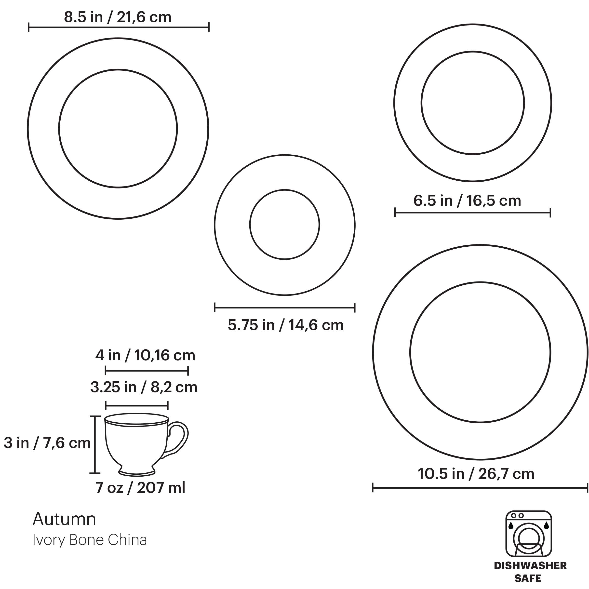 Lenox Fine Lenox Fine Autumn 5-Piece Place Setting - Image 13