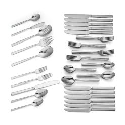 Alternative view of Lenox Fine Lenox Fine Cole 65-Piece Flatware Set