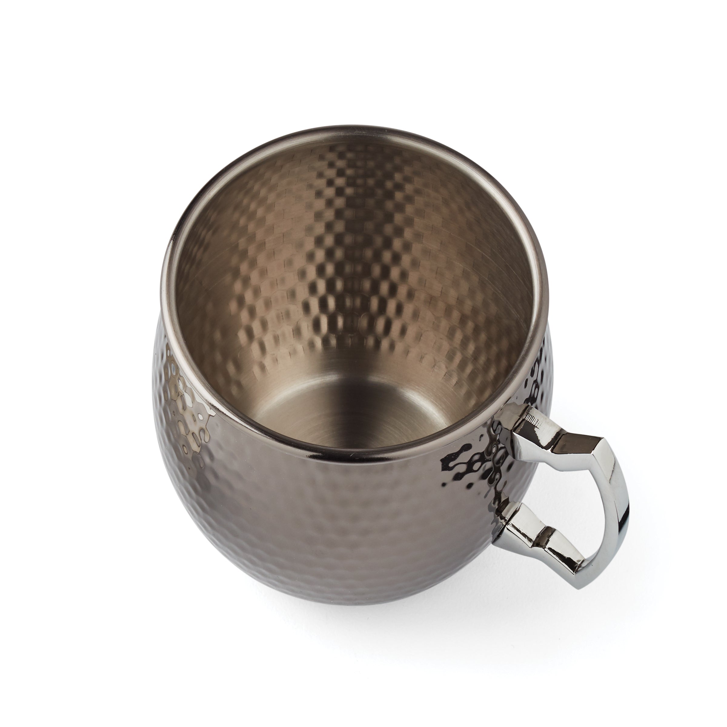 Lenox Fine Lenox Fine Hammered Black Moscow Mule Mugs, Set of 2 - Image 2