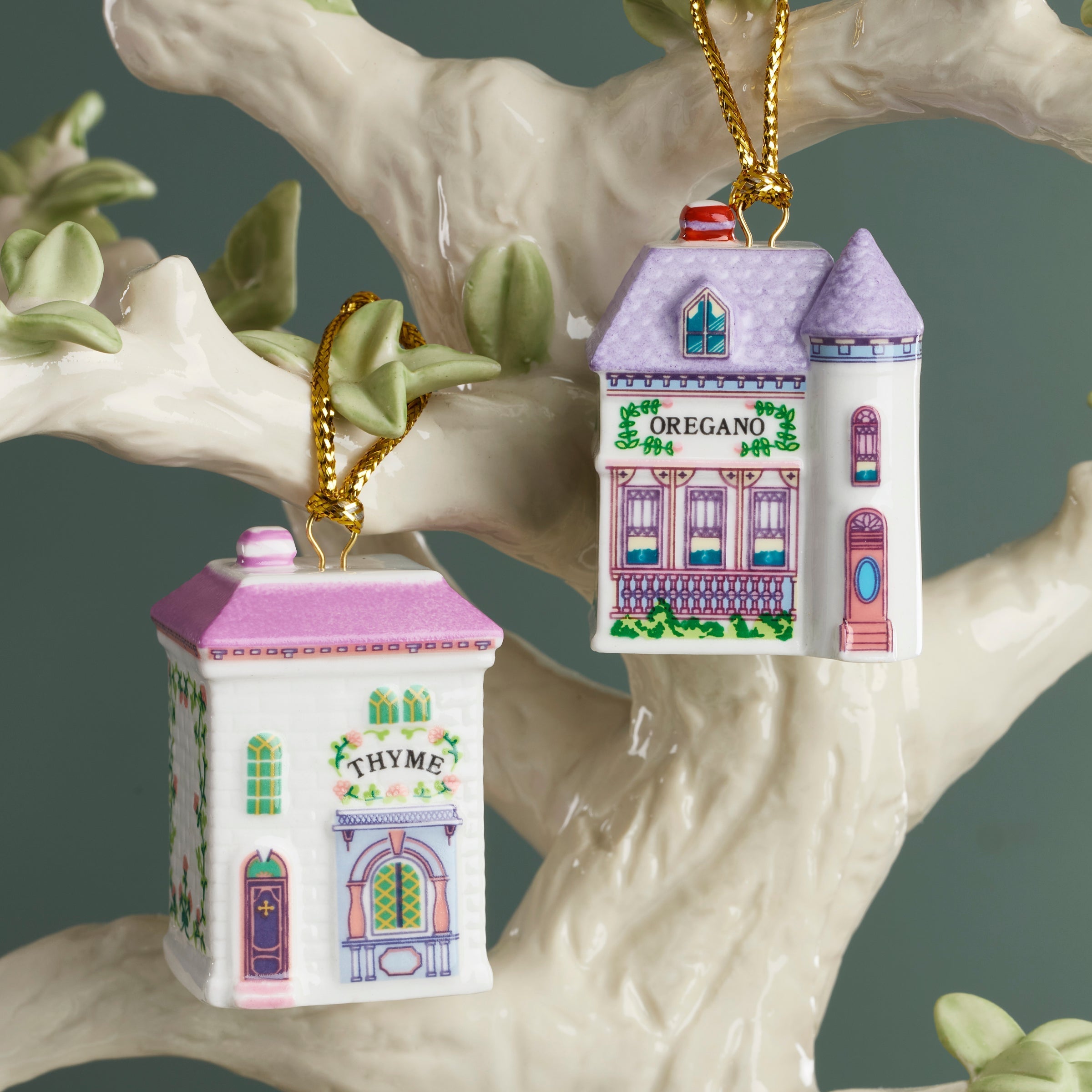 Lenox Fine Lenox Fine Lenox Spice Village 10-Piece Mini Ornament Set - Image 6