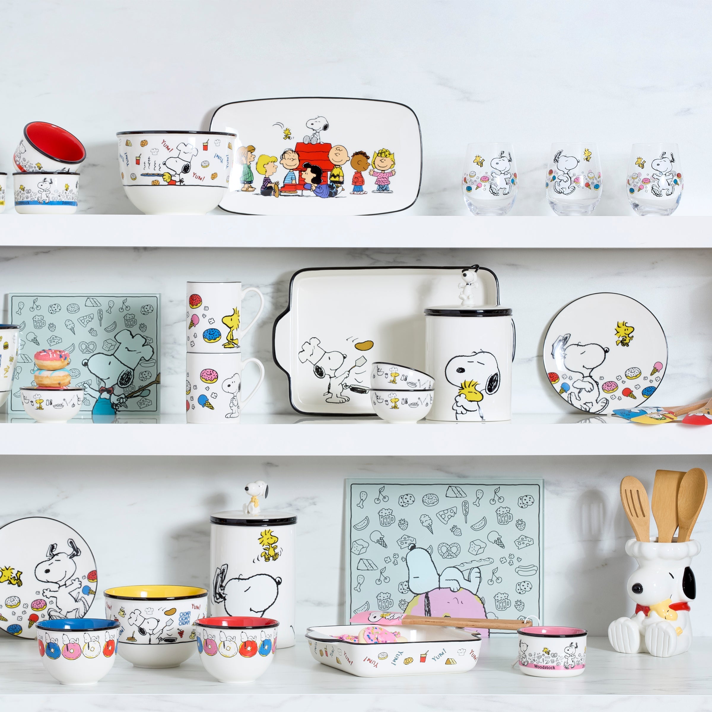 Lenox Fine Lenox Fine Chef Snoopy Tumblers, Set of 4 - Image 2