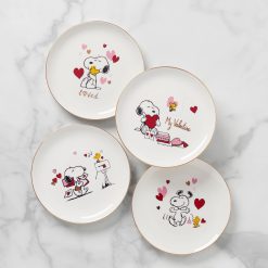 Lenox Fine Lenox Fine Snoopy Valentine's Day Accent Plates, Set of 4