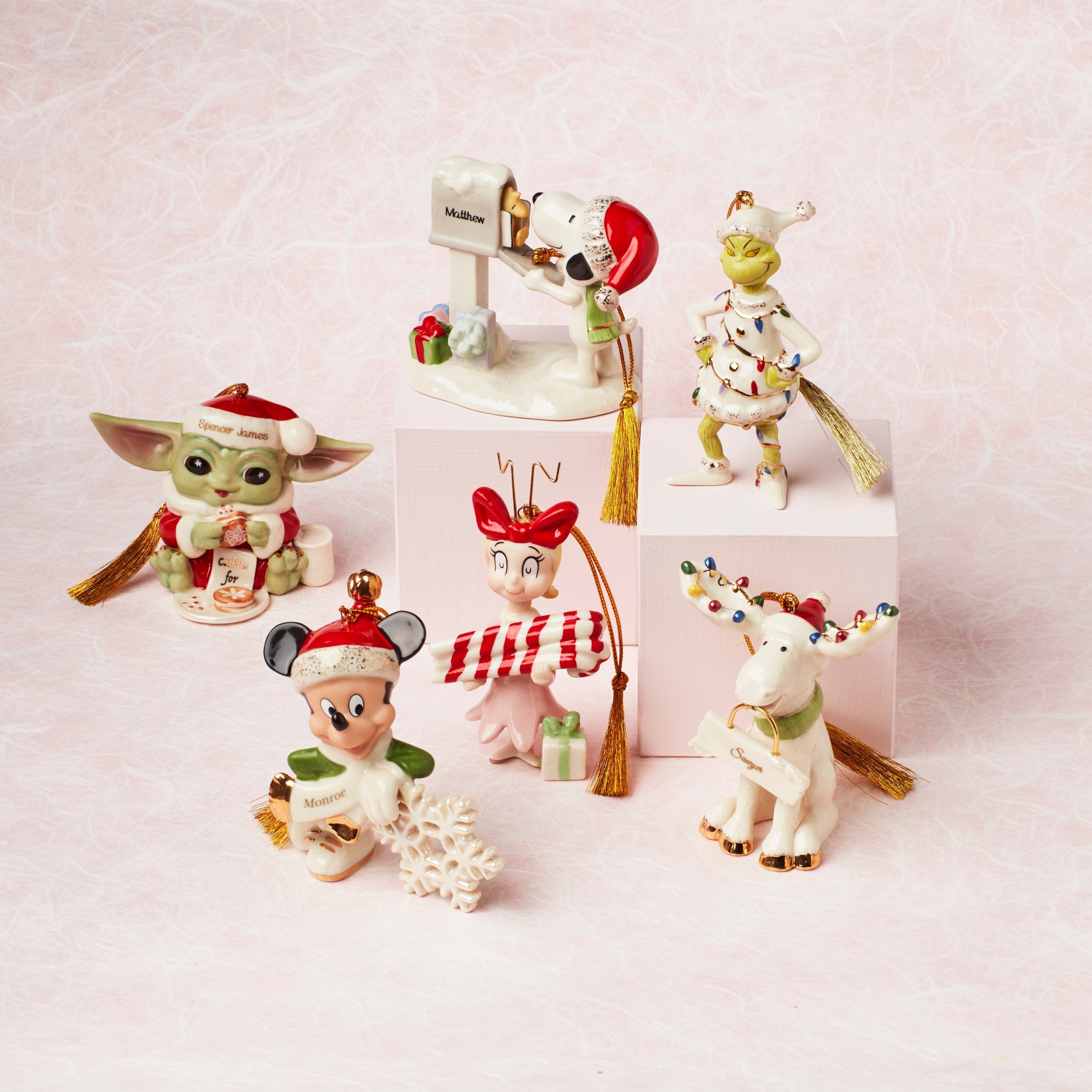 Lenox Fine Lenox Fine Personalized Mickey Mouse Snowflake Ornament - Image 3