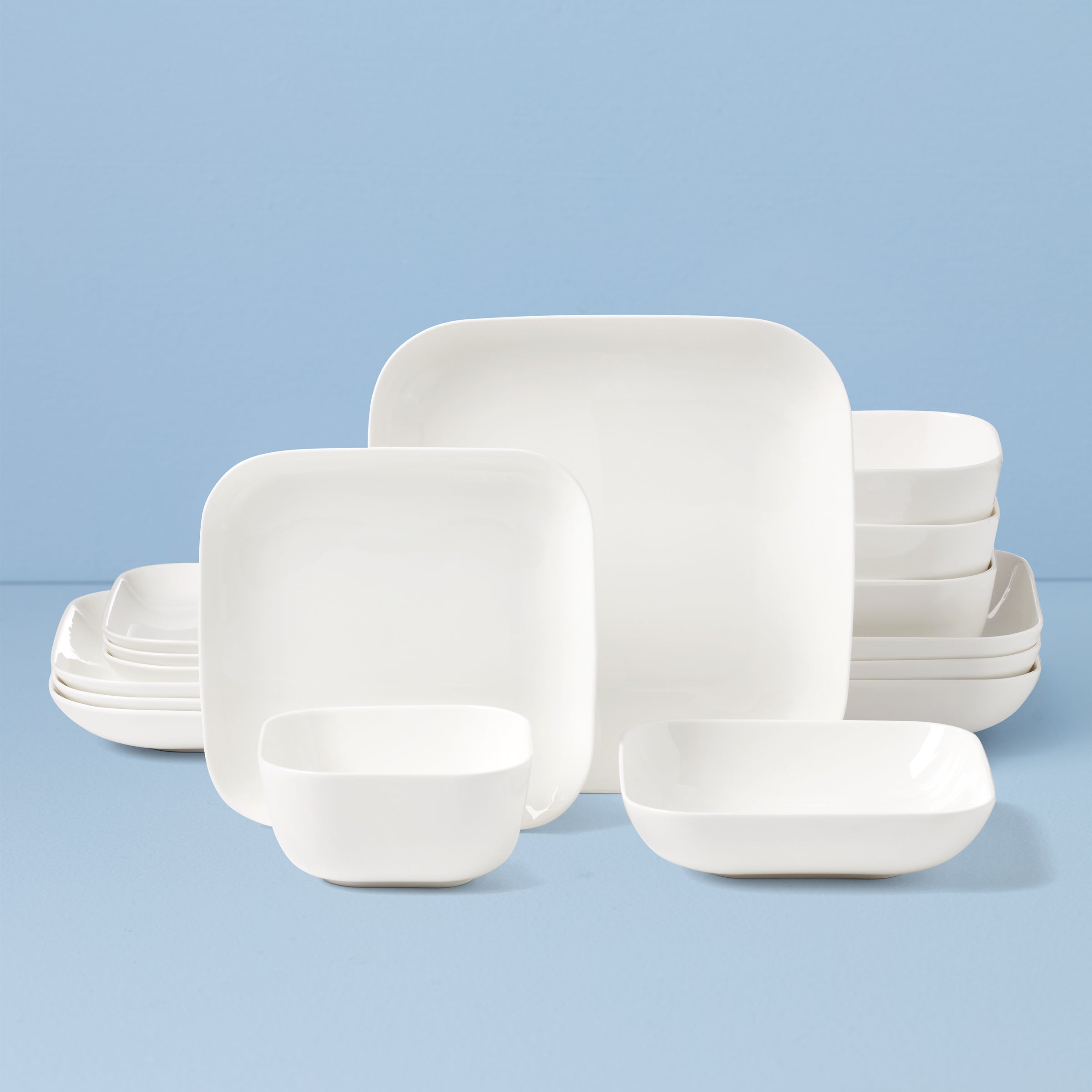 Lenox Fine Lenox Fine Studio 1414 Square 16-Piece Dinnerware Set