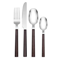 Lenox Fine Lenox Fine Henley Brown 16-Piece Flatware Set