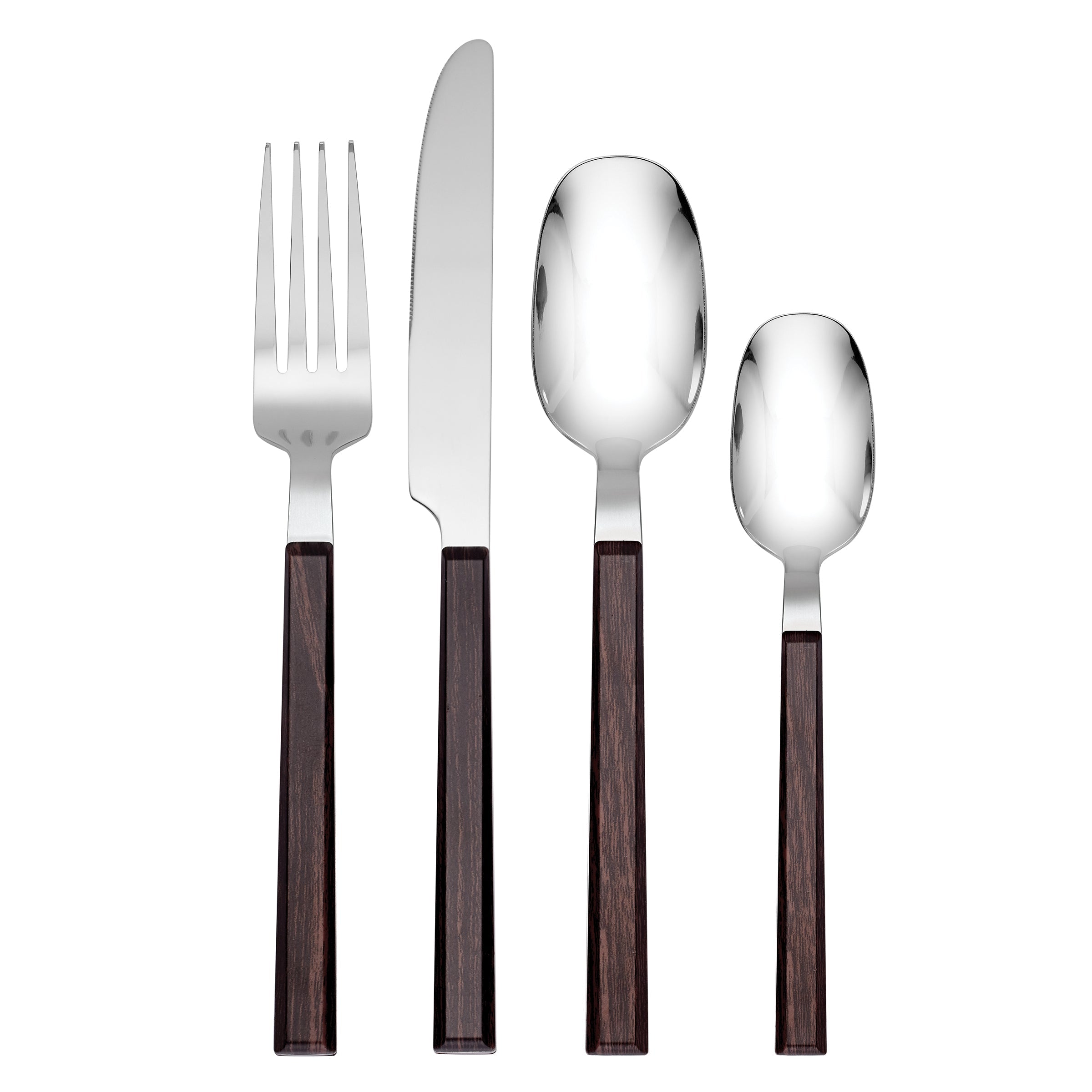 Lenox Fine Lenox Fine Henley Brown 16-Piece Flatware Set
