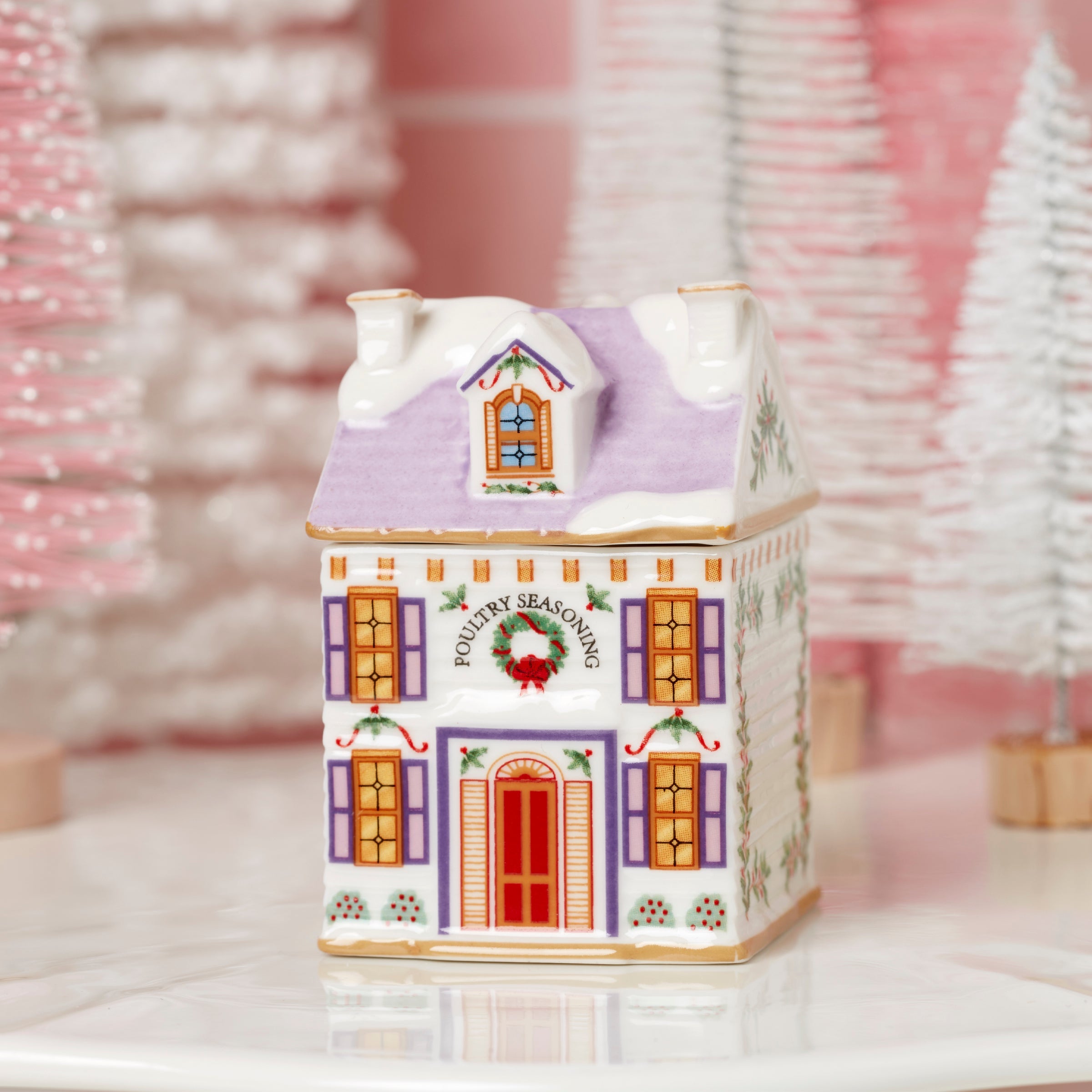 Lenox Fine Lenox Fine Lenox Spice Village 6-Piece Christmas Spice Jar Set - Image 8