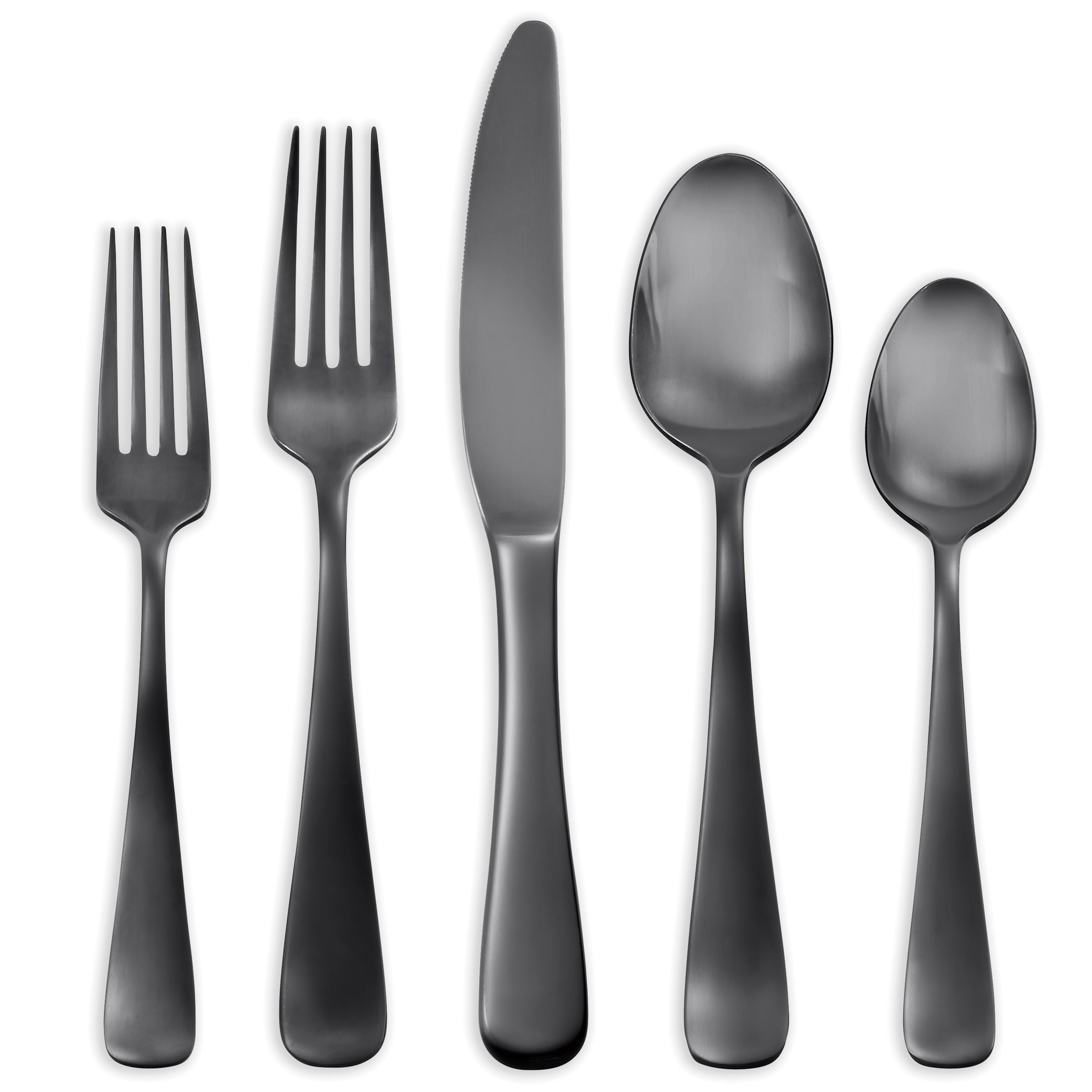 Lenox Fine Lenox Fine Opera Black Titanium 30-Piece Flatware Set