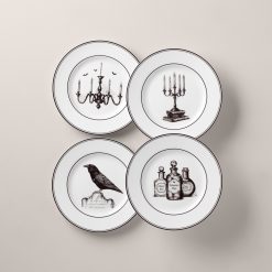 Lenox Fine Lenox Fine Vintage Halloween Dessert Plates, Set of 4