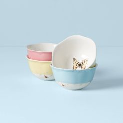 Lenox Fine Lenox Fine Butterfly Meadow Colors 4-Piece Dessert Bowl Set