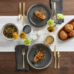 Alternative view of Lenox Fine Lenox Fine Organic Shades Gray 18-Piece Dinnerware Set