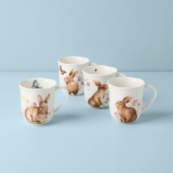 Lenox Fine Lenox Fine Butterfly Meadow Bunny Mugs, Set of 4