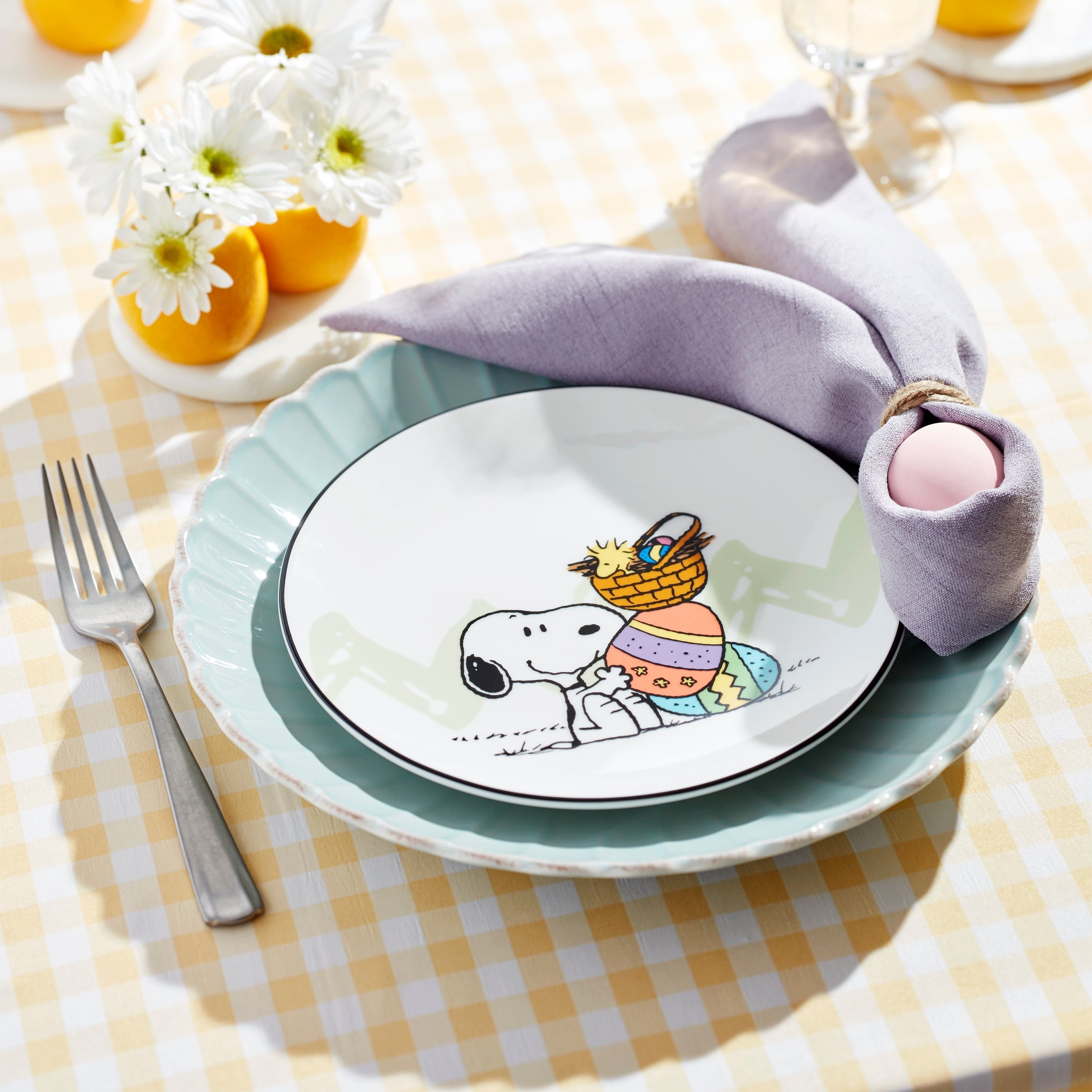 Lenox Fine Lenox Fine Snoopy Easter Accent Plates, Set of 4 - Image 3