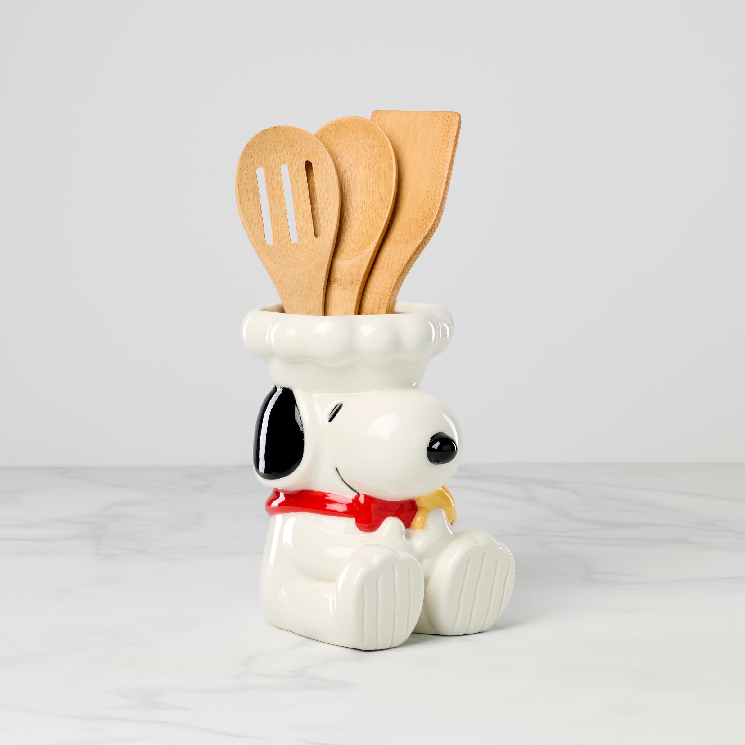 Lenox Fine Lenox Fine Chef Snoopy Figural Utensil Crock 4-Piece Set