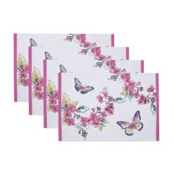 Lenox Fine Lenox Fine Butterfly Meadow Floral Placemats, Set of 4