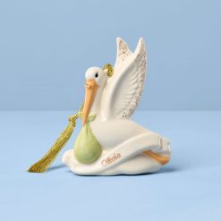 Lenox Fine Lenox Fine Personalized We're Expecting Stork Ornament
