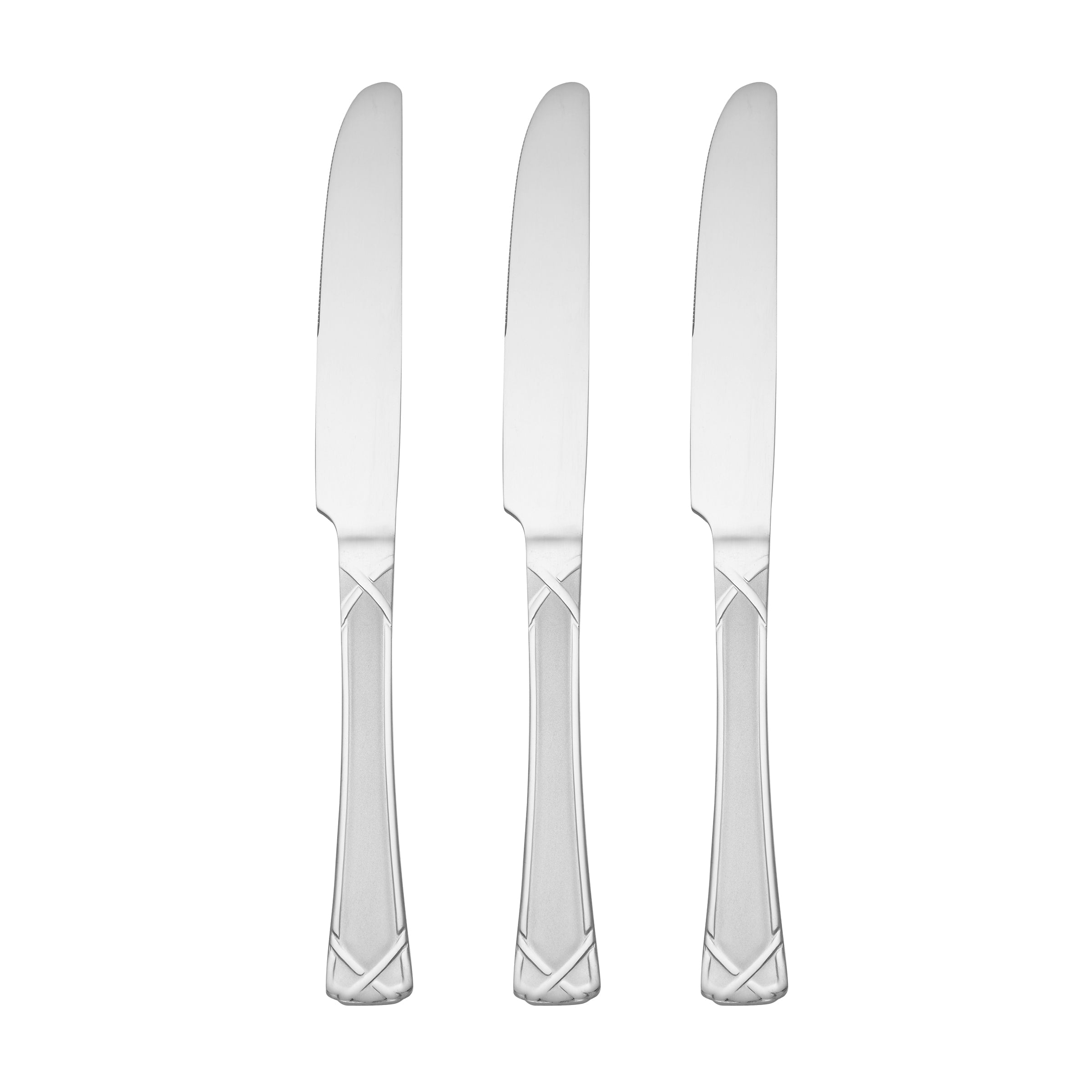 Lenox Fine Lenox Fine Evansville Frosted Dinner Knives, Set of 3