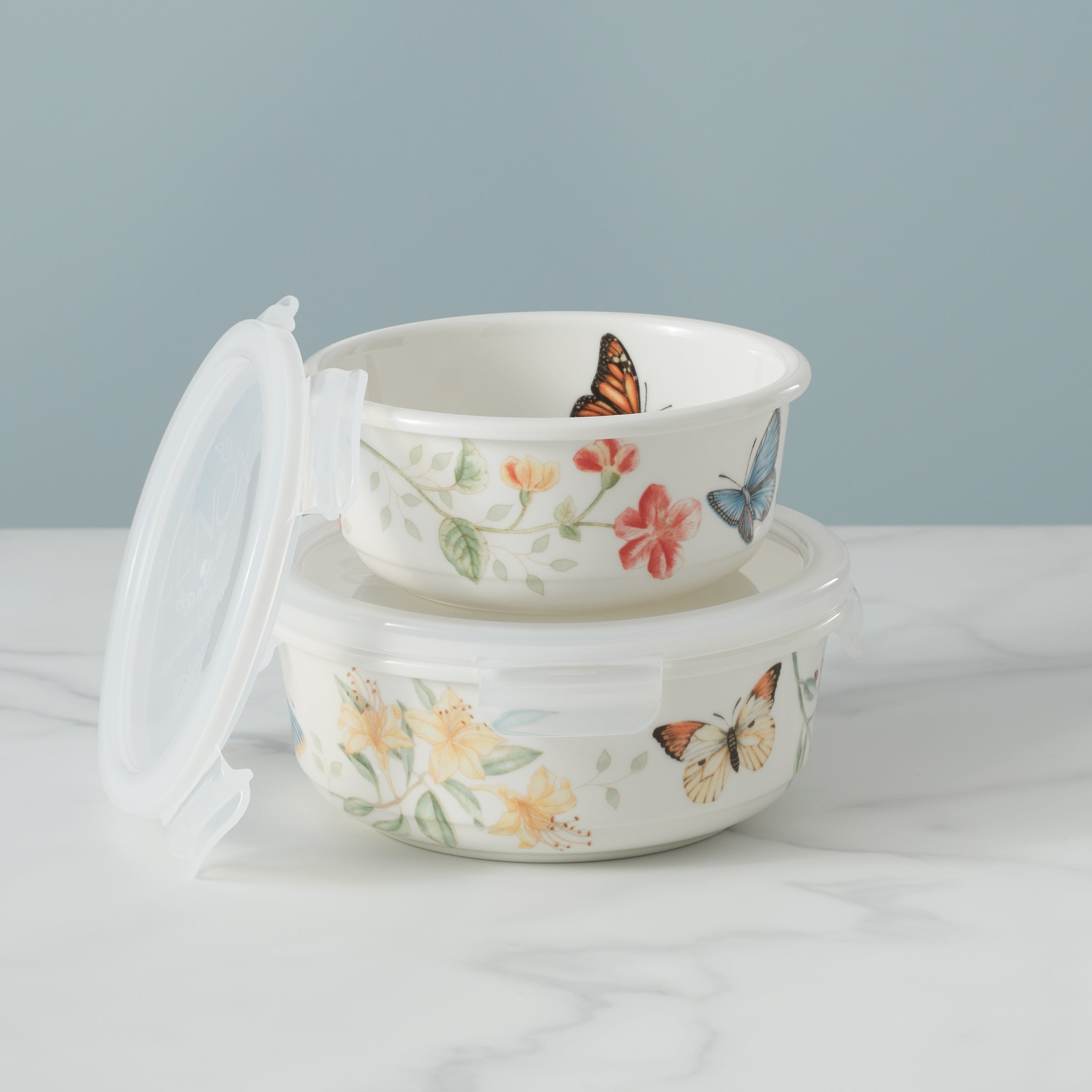 Lenox Fine Lenox Fine Butterfly Meadow Large Round Container - Image 3