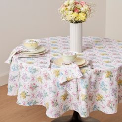 Alternative view of Lenox Fine Lenox Fine Bouquet Ribbon 70x70 Round Tablecloth