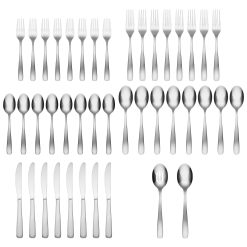 Alternative view of Lenox Fine Lenox Fine Bourne Satin Mirror 42-Piece Flatware Set