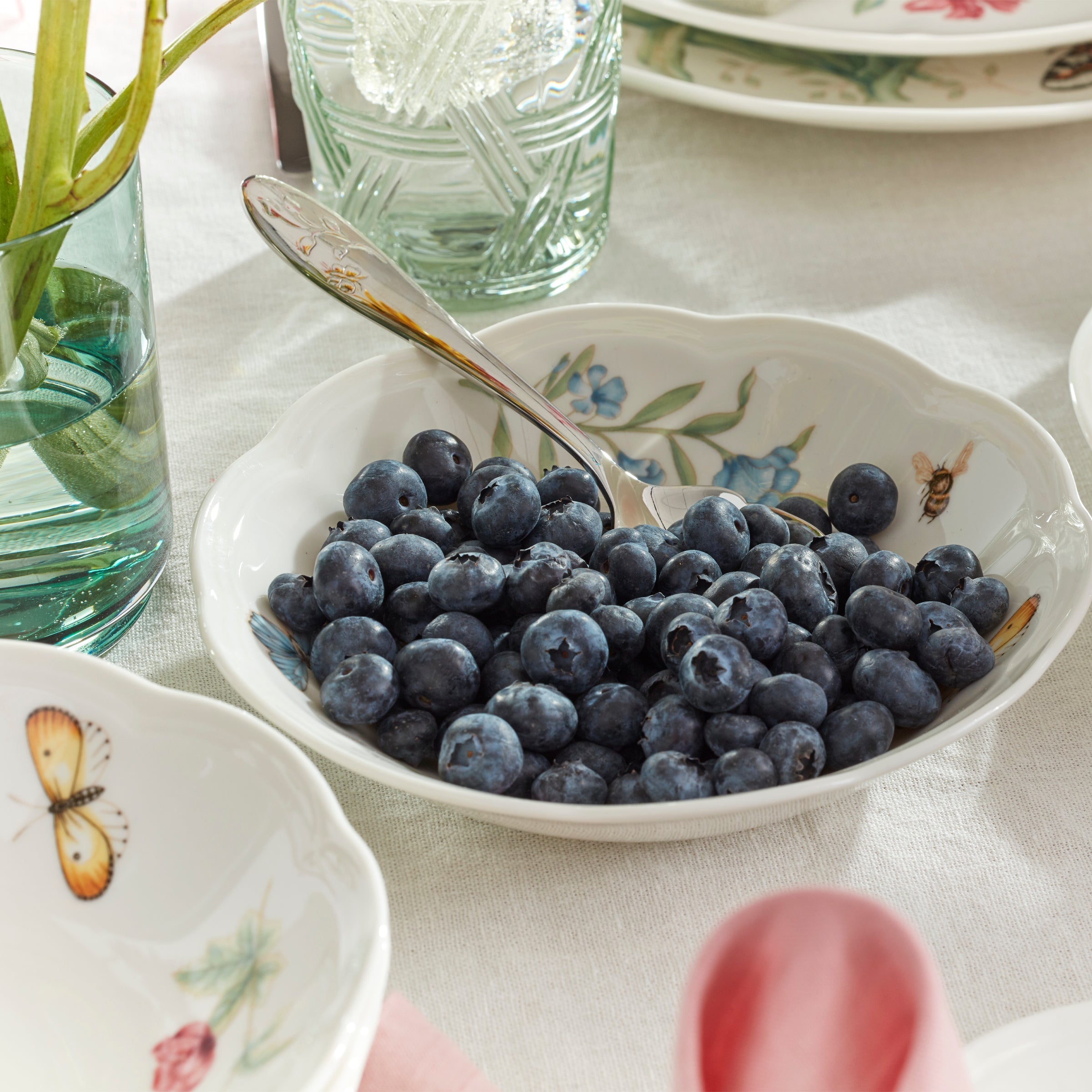 Lenox Fine Lenox Fine Butterfly Meadow 28-Piece Dinnerware Set - Image 9