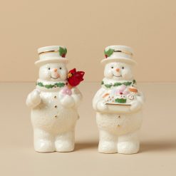 Lenox Fine Lenox Fine Happy Holly Days Snowmen Salt & Pepper Set