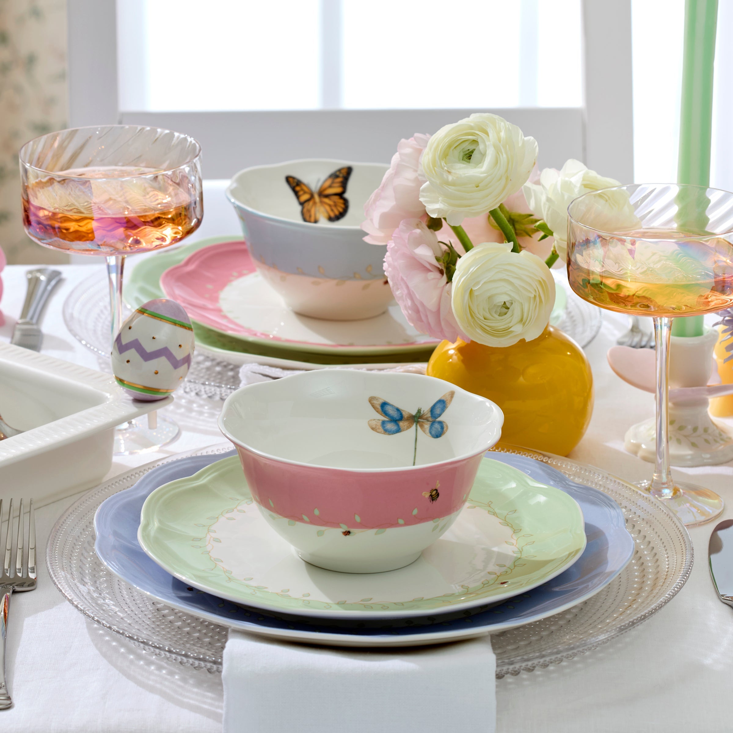 Lenox Fine Lenox Fine Butterfly Meadow Colors 18-Piece Dinnerware Set - Image 12