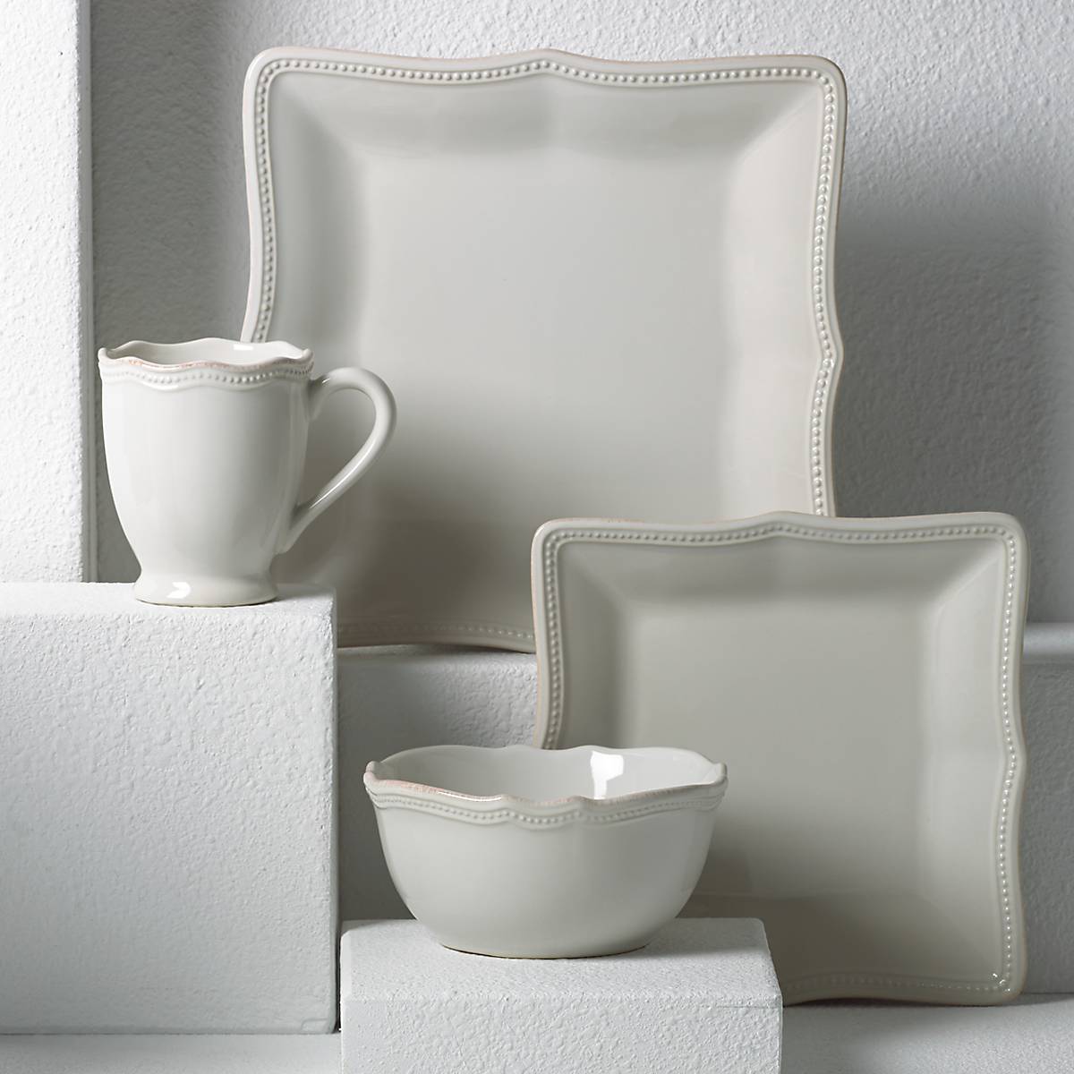Lenox Fine Lenox Fine French Perle Bead White 4-Piece Place Setting - Image 2