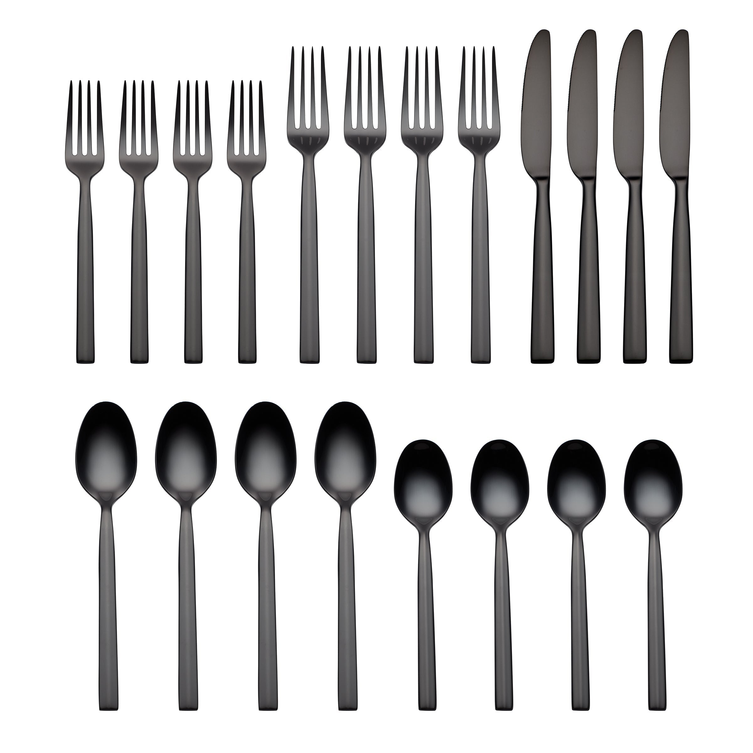 Lenox Fine Lenox Fine Aero Black Mirror 20-Piece Flatware Set - Image 2