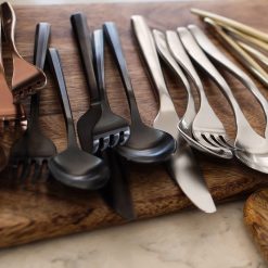 Alternative view of Lenox Fine Lenox Fine Isobel Black Satin 20-Piece Flatware Set