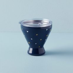 Lenox Fine Lenox Fine Blue Bay Dot Stainless Steel Cocktail Tumbler